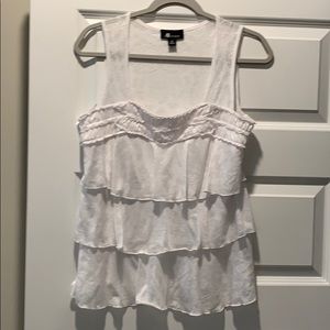 White Sleeveless top